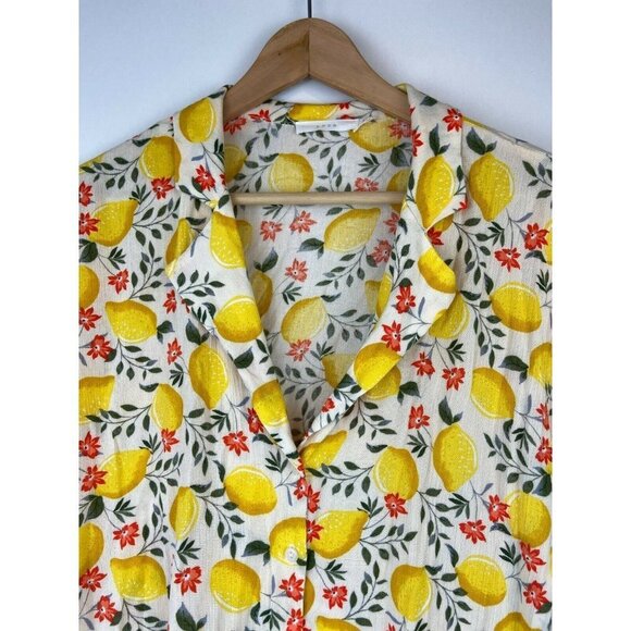 Lush Women's Lemon Print Top Size Small - Picture 3 of 10